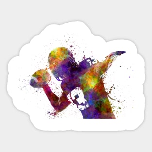 American football in watercolor Sticker